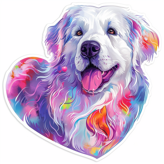 Sticker of Great Pyrenees dog  Vinyl Decal Sticker for Car, Laptop, Tumbler and more # F023661