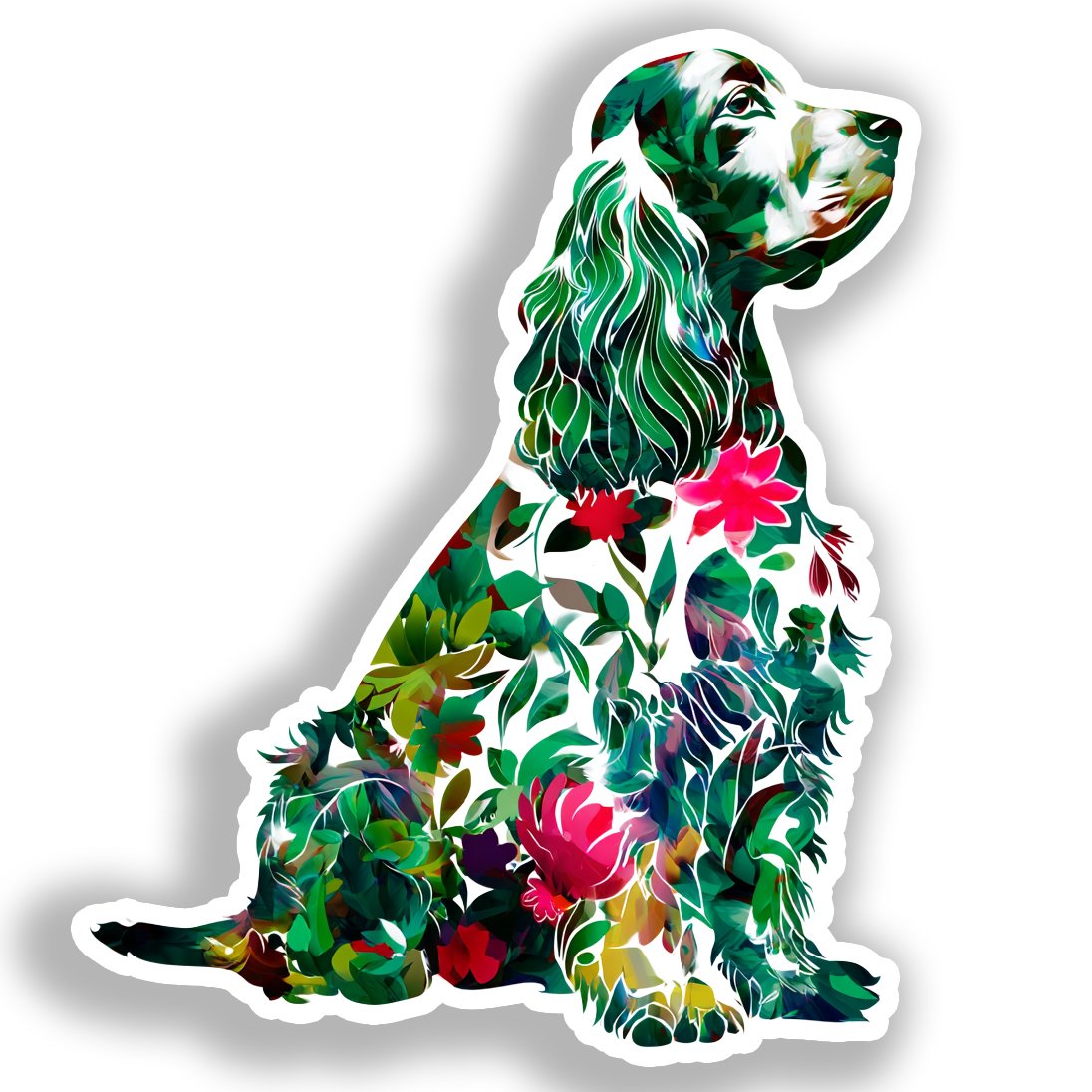 Cocker Spaniel Dog Vinyl Decal Sticker for Car, Laptop, Tumbler and more # A019787-4" x 4"