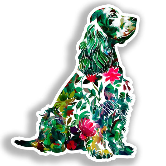 Cocker Spaniel Dog Vinyl Decal Sticker for Car, Laptop, Tumbler and more # A019787-4" x 4"