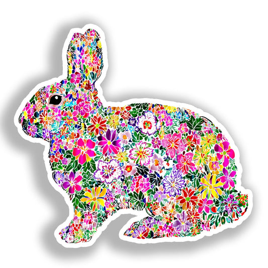 Rabbit   Vinyl Decal Sticker for Car, Laptop, Tumbler and more # A018414-4" x 4"