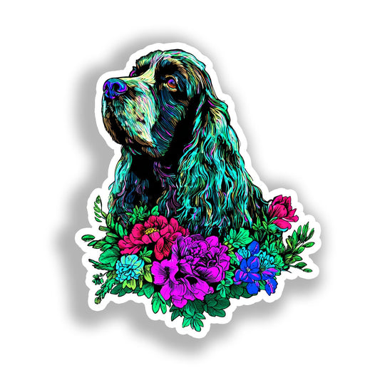 Cocker Spaniel Dog Vinyl Decal Sticker for Car, Laptop, Tumbler and more # A018764-4" x 4"