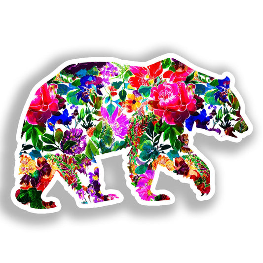 Bear Vinyl Decal Sticker for Car, Laptop, Tumbler and more # A018576-4" x 4"