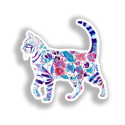 Shorthair Cat Vinyl Decal Sticker for Car, Laptop, Tumbler and more # A018779-4" x 4"