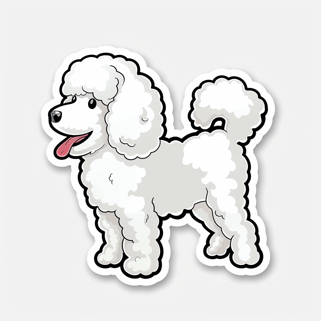 Poodle Dog Vinyl Decal Sticker for Car, Laptop, Tumbler and more # F07730