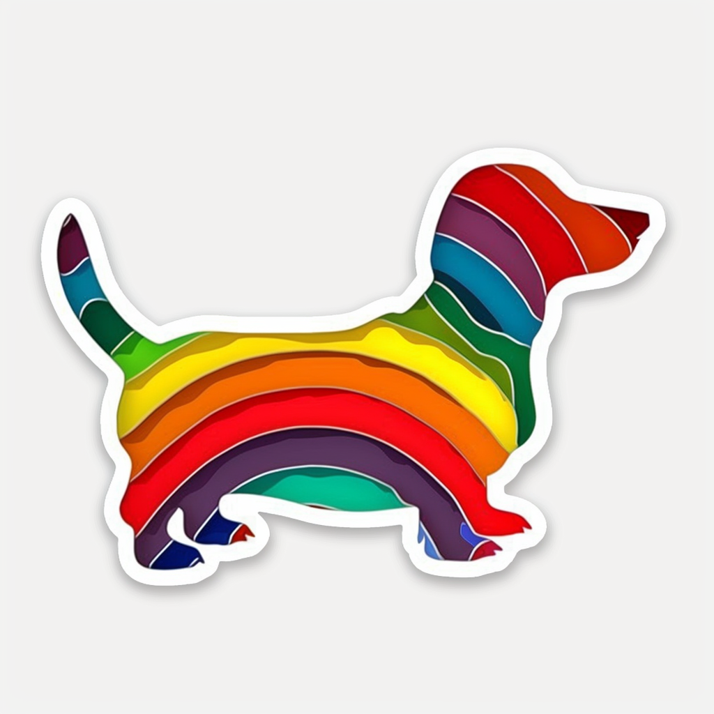 Dachshund Dog Vinyl Decal Sticker for Car, Laptop, Tumbler and more # F013159