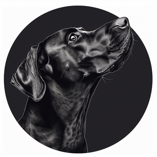 Adorable Great Dane Dog Expressive surreal Vinyl Decal Sticker for Car, Laptop, Tumbler and more # F017757