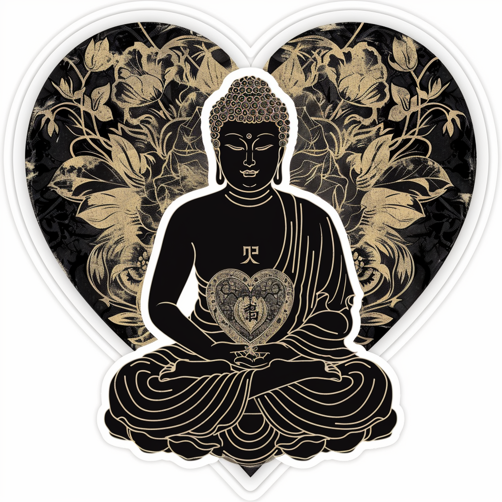 Buddha majestic Expressive surreal Vinyl Decal Sticker for Car, Laptop, Tumbler and more # F017053