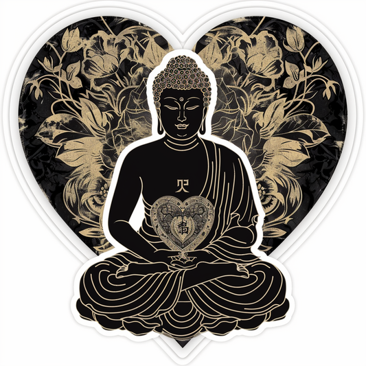 Buddha majestic Expressive surreal Vinyl Decal Sticker for Car, Laptop, Tumbler and more # F017053