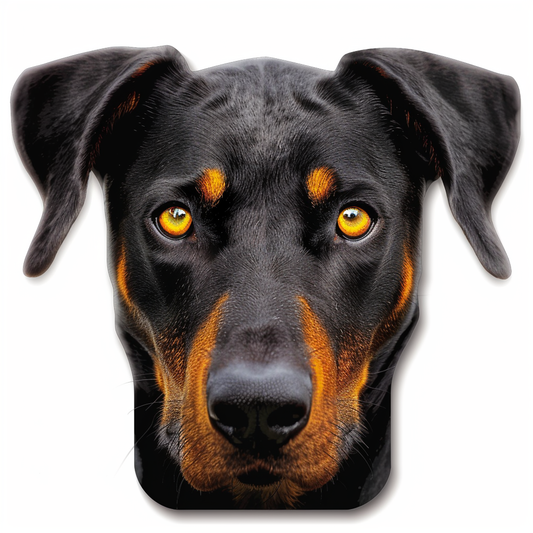 Sticker of a Doberman Pinscher Dog majestic Expressive surreal Vinyl Decal Sticker for Car, Laptop, Tumbler and more # F019280