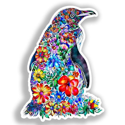 Penguin Vinyl Decal Sticker for Car, Laptop, Tumbler and more # A018450-4" x 4"