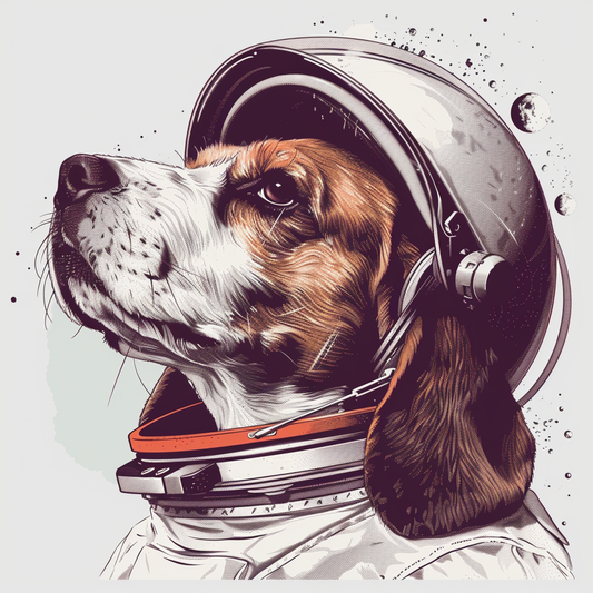 Beagle dog astronaut Vinyl Decal Sticker for Car, Laptop, Tumbler and more # F011853