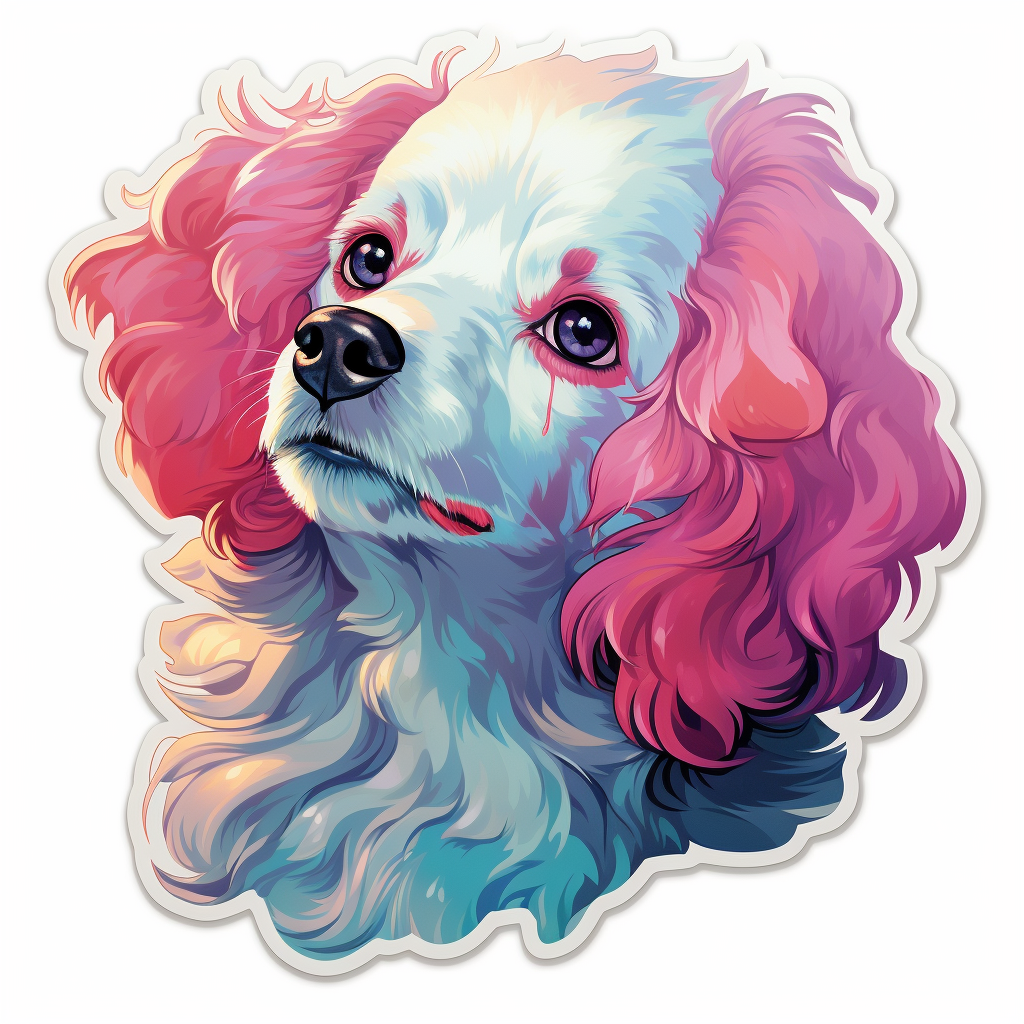 Poodle dog Vinyl Decal Sticker for Car, Laptop, Tumbler and more # F012185