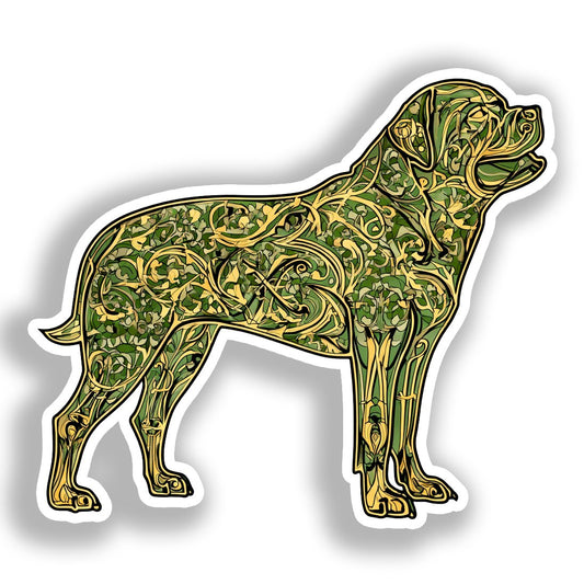 Rottweiler Dog Vinyl Decal Sticker for Car, Laptop, Tumbler and more # A017943-4" x 4"