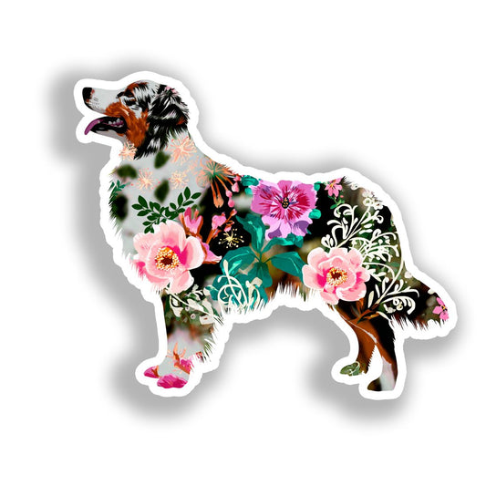 Australian Shepherd Dog Vinyl Decal Sticker for Car, Laptop, Tumbler and more # A018746-4" x 4"