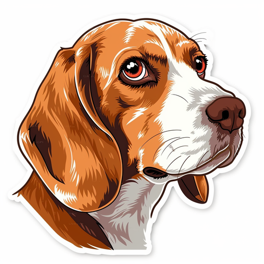 Beagle dog Vinyl Decal Sticker for Car, Laptop, Tumbler and more # F011743