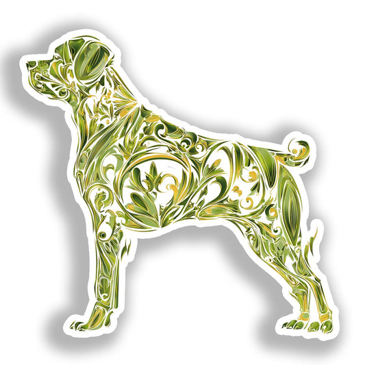 Rottweiler Dog Vinyl Decal Sticker for Car, Laptop, Tumbler and more # A017970-4" x 4"