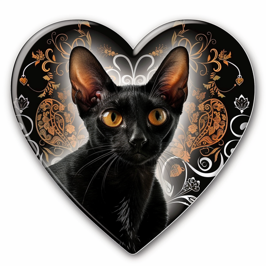 Abyssinian Cat astronaut majestic Expressive surreal Vinyl Decal Sticker for Car, Laptop, Tumbler and more # F021255-4" x 4"