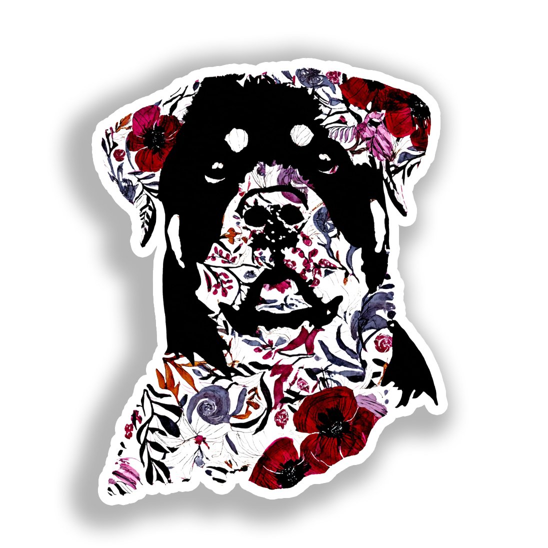 Rottweiler Dog Vinyl Decal Sticker for Car, Laptop, Tumbler and more # A018274-4" x 4"