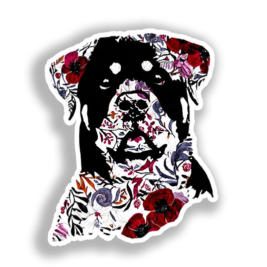 Rottweiler Dog Vinyl Decal Sticker for Car, Laptop, Tumbler and more # A018274-4" x 4"