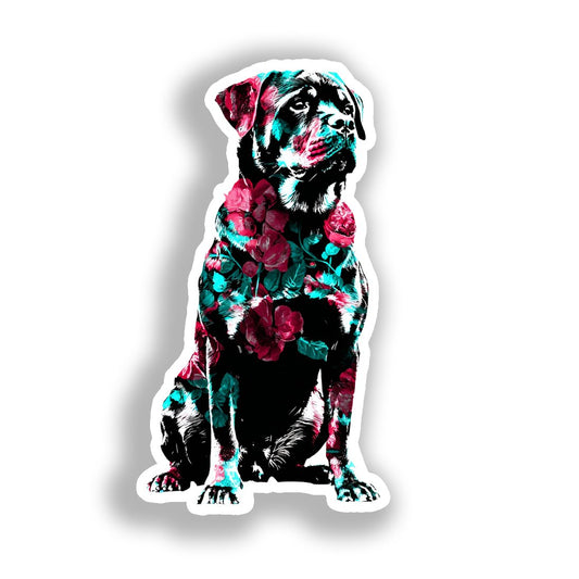 Rottweiler Dog Vinyl Decal Sticker for Car, Laptop, Tumbler and more # A018277-4" x 4"