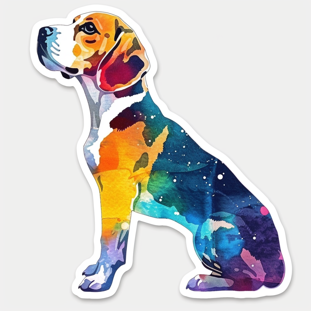 Beagle dog Vinyl Decal Sticker for Car, Laptop, Tumbler and more # F012153