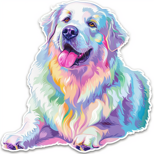 Sticker of Great Pyrenees dog  Vinyl Decal Sticker for Car, Laptop, Tumbler and more # F023656