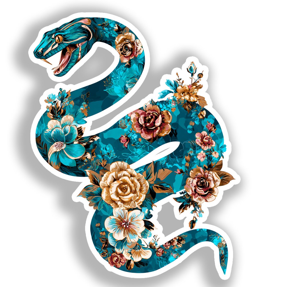 Snake   Vinyl Decal Sticker for Car, Laptop, Tumbler and more # A018386-4" x 4"