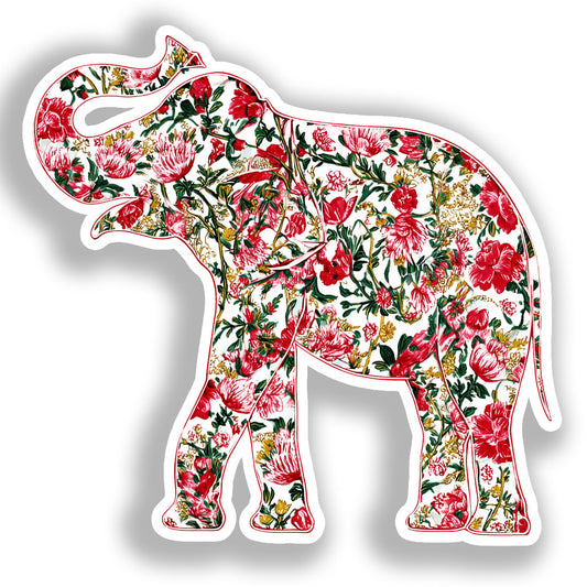 Elephant Vinyl Decal Sticker for Car, Laptop, Tumbler and more # A018528-4" x 4"