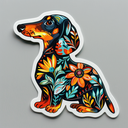 Dachshund Dog Vinyl Decal Sticker for Car, Laptop, Tumbler and more # F013033