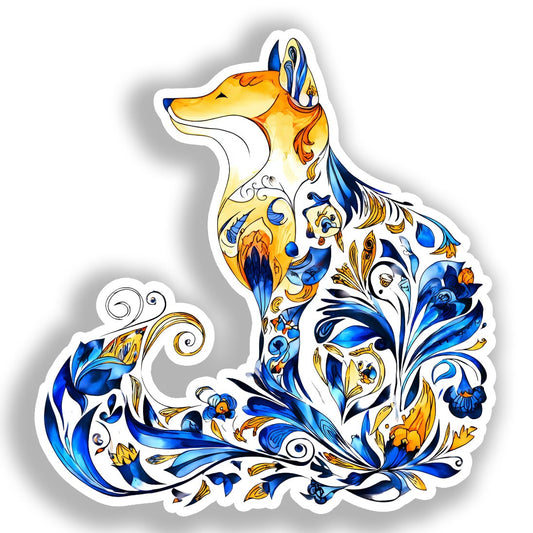 Fox Vinyl Decal Sticker for Car, Laptop, Tumbler and more # A018538-4" x 4"