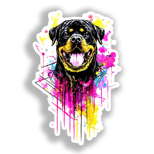 Rottweiler Dog Vinyl Decal Sticker for Car, Laptop, Tumbler and more # A018306-4" x 4"
