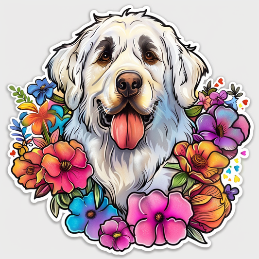 Great Pyrenees dog  Vinyl Decal Sticker for Car, Laptop, Tumbler and more # F023508