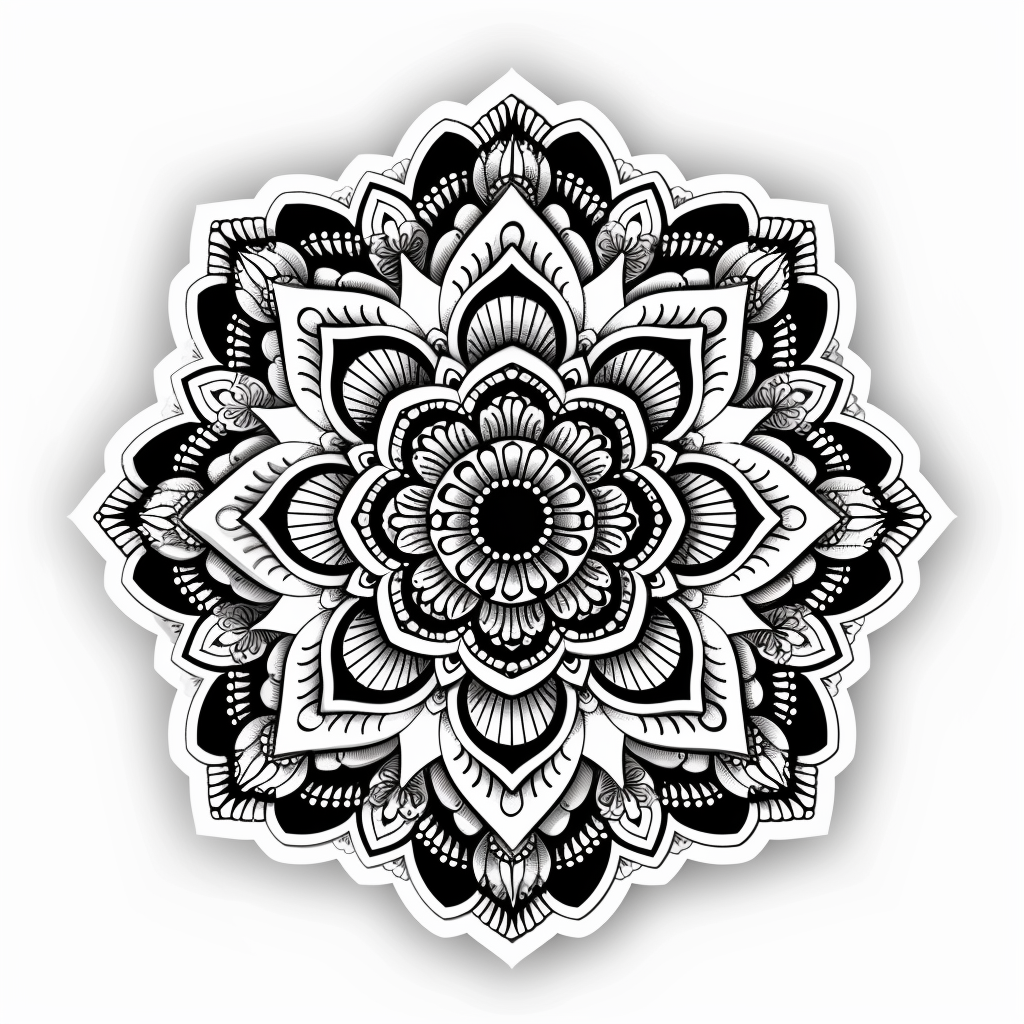 Mandala Vinyl Decal Sticker for Car, Laptop, Tumbler and more # F08165