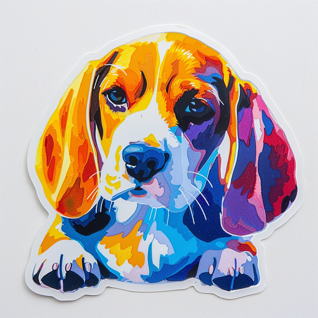 Beagle dog Vinyl Decal Sticker for Car, Laptop, Tumbler and more # F012054