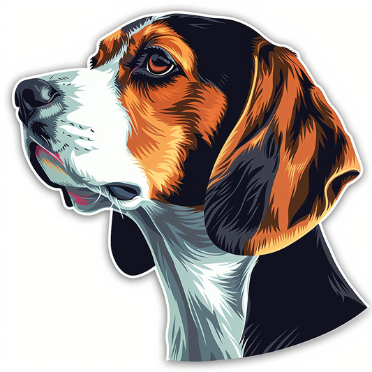 Beagle Dog Vinyl Decal Sticker for Car, Laptop, Tumbler and more # F07712