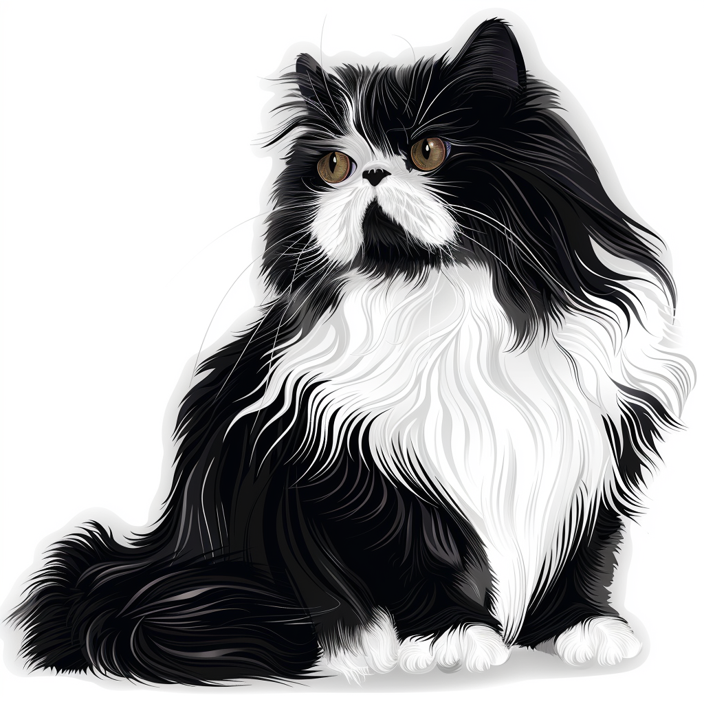 Persian cat Vinyl Decal Sticker for Car, Laptop, Tumbler and more # F07852