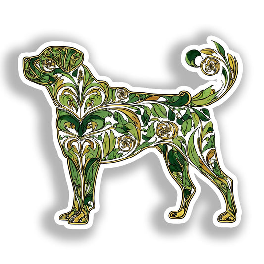Rottweiler Dog Vinyl Decal Sticker for Car, Laptop, Tumbler and more # A017968-4" x 4"