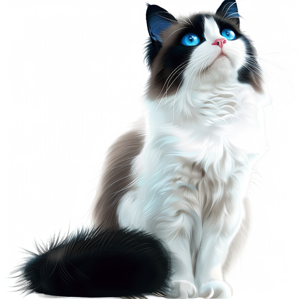 Ragdoll Cat Vinyl Decal Sticker for Car, Laptop, Tumbler and more # F010188