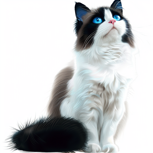 Ragdoll Cat Vinyl Decal Sticker for Car, Laptop, Tumbler and more # F010188