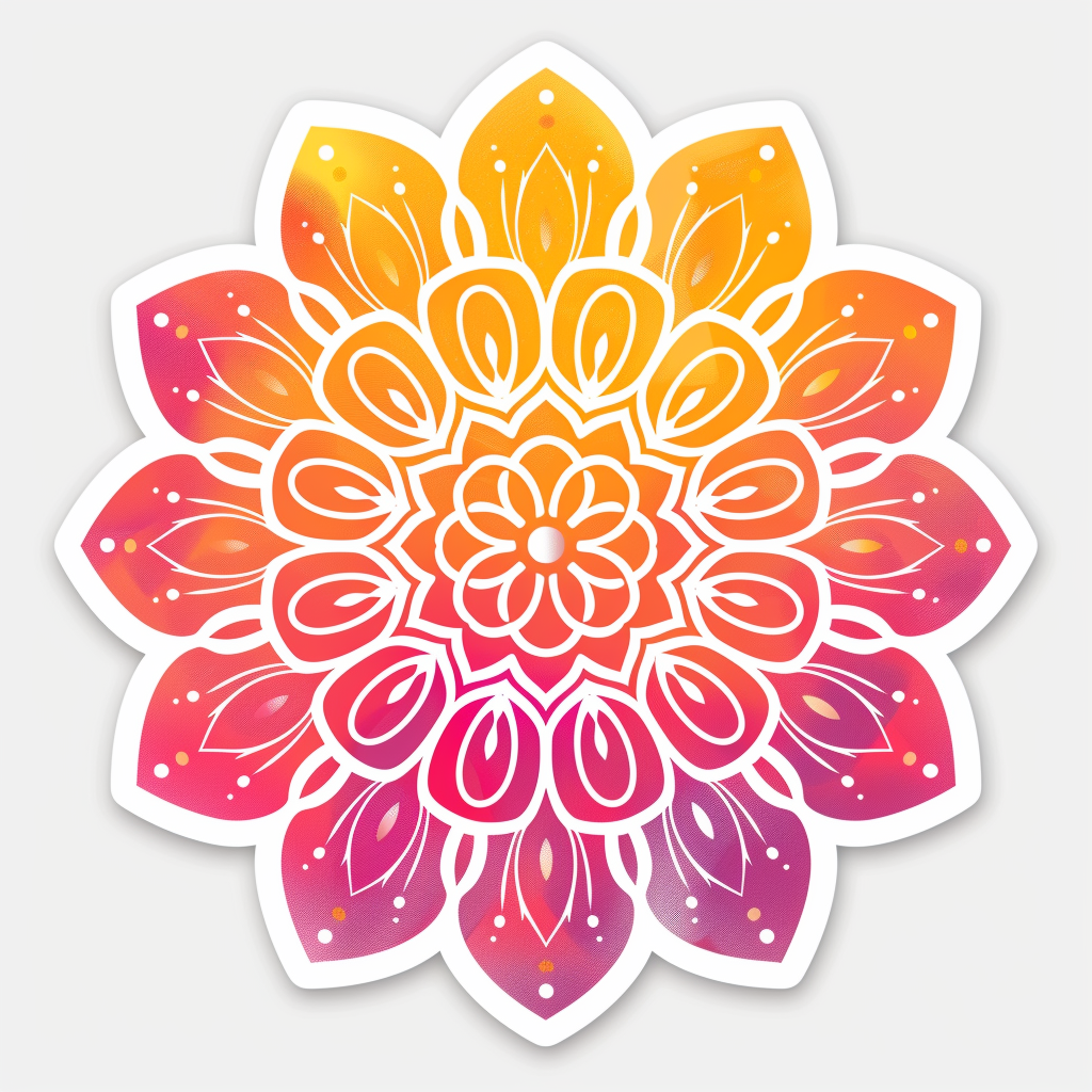 Mandala Vinyl Decal Sticker for Car, Laptop, Tumbler and more # F08238