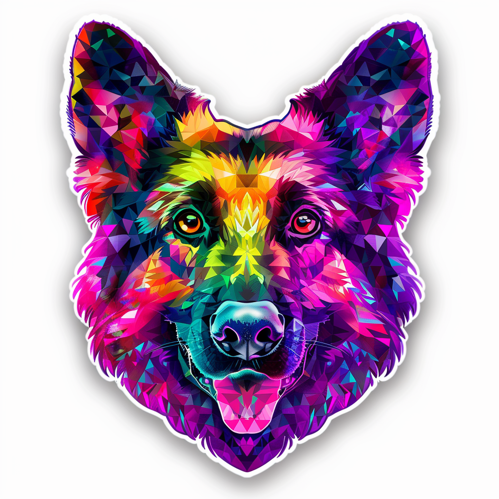 German Shepherd Dog Vinyl Decal Sticker for Car, Laptop, Tumbler and more # F011389