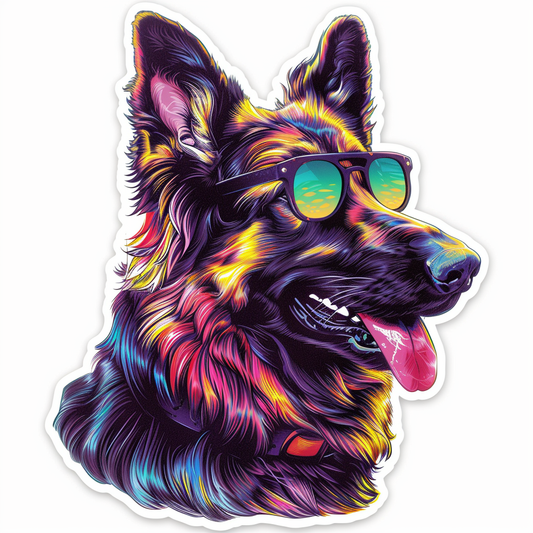 German Shepherd Dog Vinyl Decal Sticker for Car, Laptop, Tumbler and more # F011554