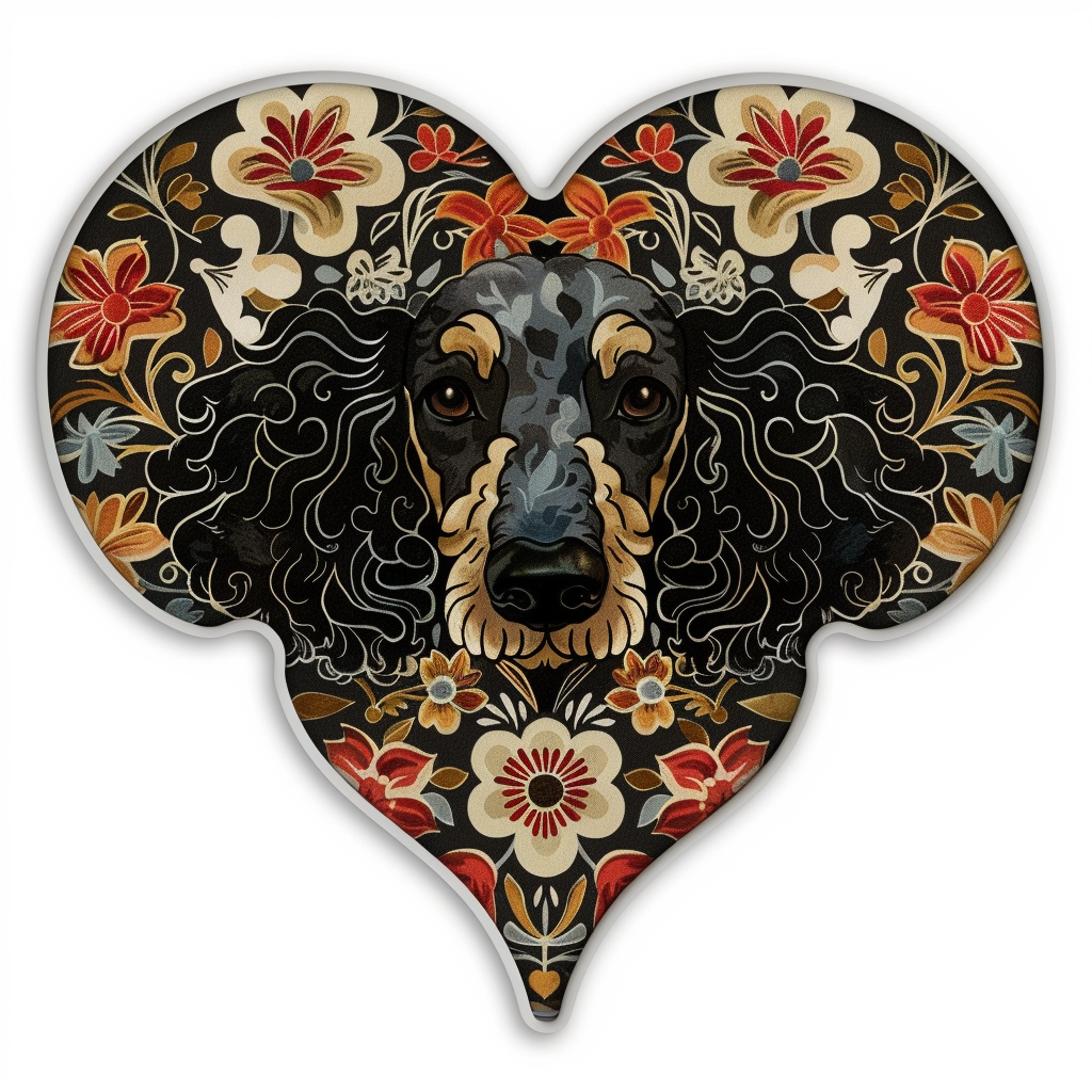 Poodle Dog heartcore Vinyl Decal Sticker for Car, Laptop, Tumbler and more # F012297