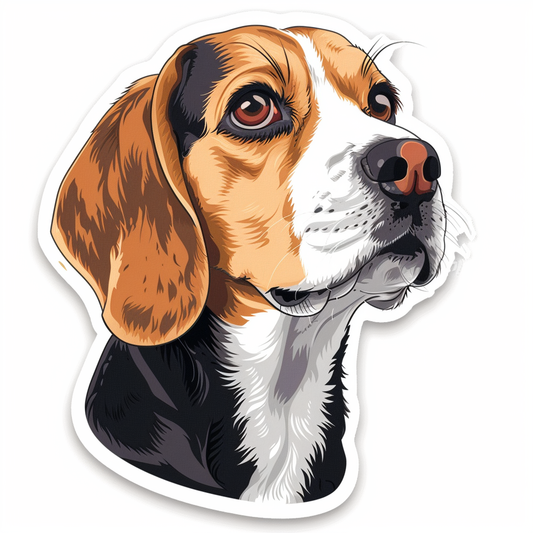 Beagle dog Vinyl Decal Sticker for Car, Laptop, Tumbler and more # F011745