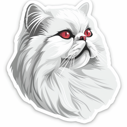 Persian cat Vinyl Decal Sticker for Car, Laptop, Tumbler and more # F07791