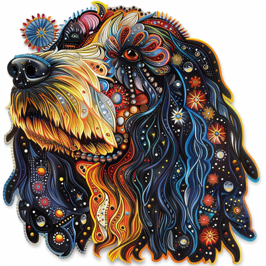 Cocker Spaniel Dog majestic Expressive surreal Vinyl Decal Sticker for Car, Laptop, Tumbler and more # F020321-4" x 4"