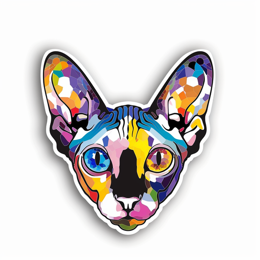 Sphynx Cat Vinyl Decal Sticker for Car, Laptop, Tumbler and more # F09989