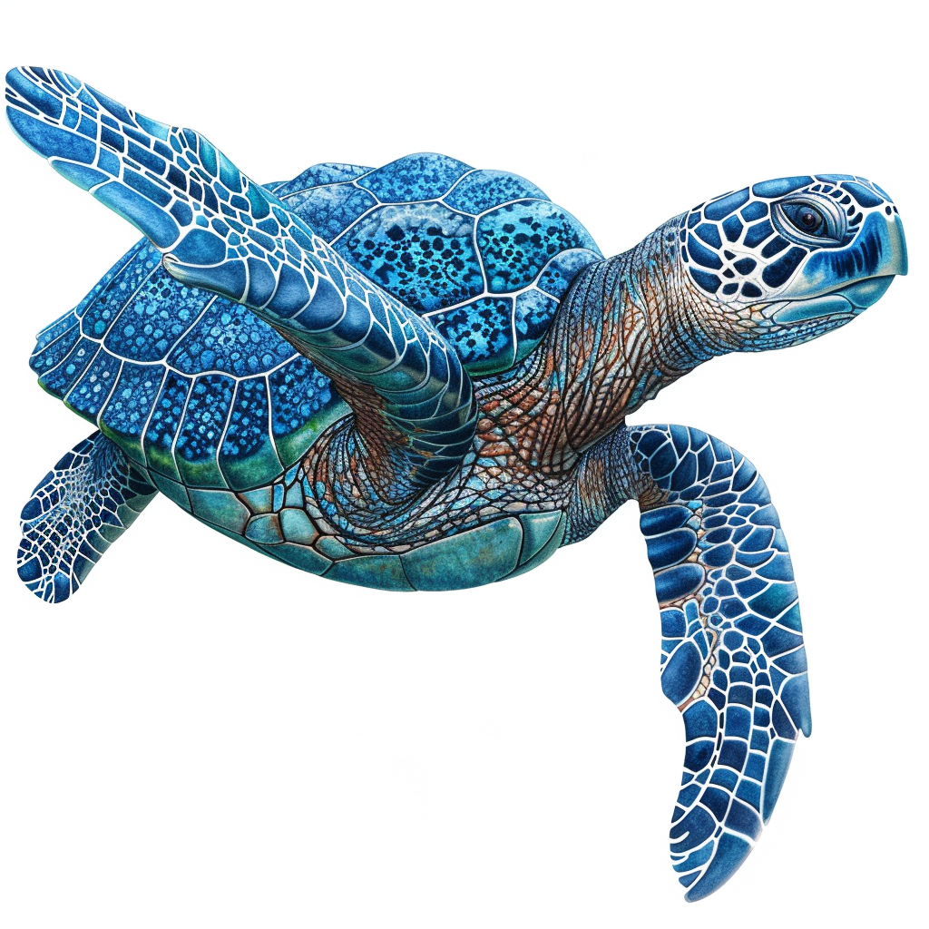 Sticker of a turtle majestic Expressive surreal Vinyl Decal Sticker for Car, Laptop, Tumbler and more # F021936