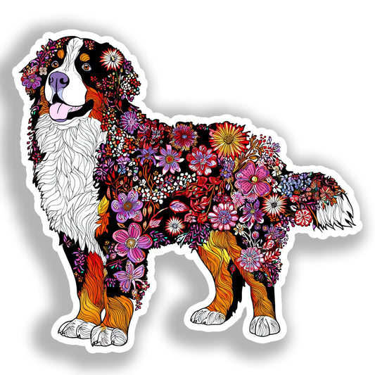 Bernese Mountain Dog Vinyl Decal Sticker for Car, Laptop, Tumbler and more # A018608-4" x 4"