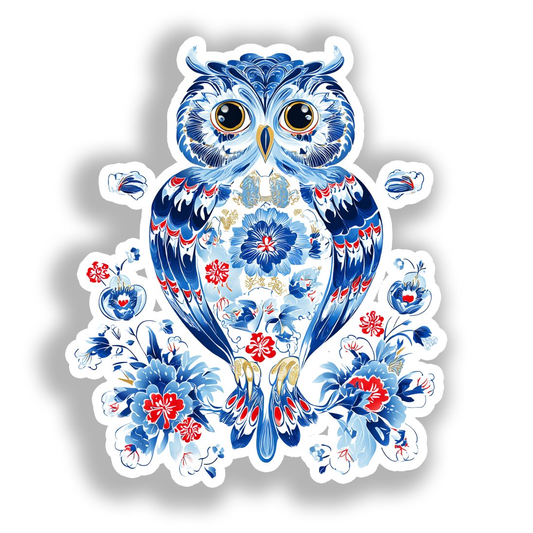 Owl Vinyl Decal Sticker for Car, Laptop, Tumbler and more # A019071-4" x 4"